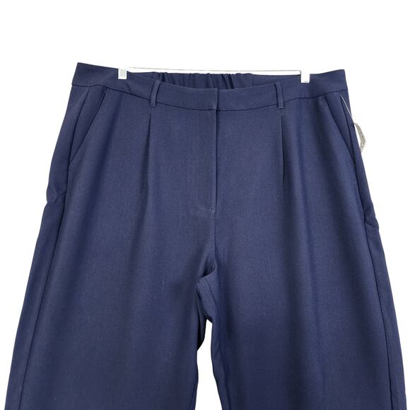 Old Navy Womens Extra High Rise Taylor Wide Leg Trouser Pants Size XXL Tall Navy - Picture 3 of 14